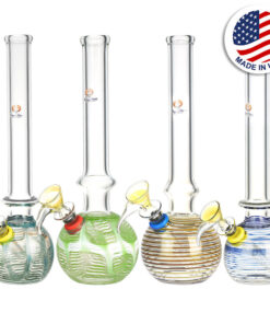 Phoenix Rising Worked Round Base Water Pipe - 9.5"/Colors Vary - Headshop.com