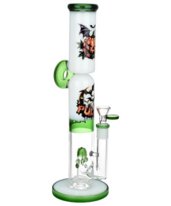 Pulsar Double Stacked Halloween Glass Water Pipe - 12.75" / 14mm F - Headshop.com