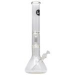 LA Pipes Thick Glass Beaker Showerhead Perc Bong - Headshop.com