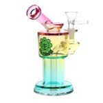 SeshGear Roboto Ombre Glass Water Pipe | 5.25" | 10mm F - Headshop.com