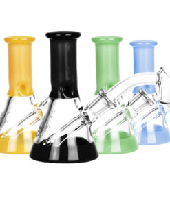 Pulsar Mini Bi-Color Beaker 45D Rig- 3.5"/10mm F/Colors Vary - Headshop.com