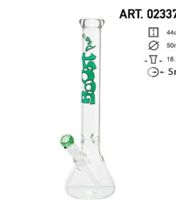Boost | 17" Green Beaker Base Glass Water Pipe - Headshop.com