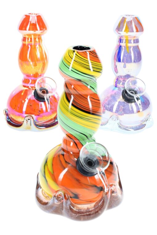 5.5″ Swirl Mini Beaker Bong