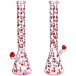 Life Is A Bowl Of Cherries Beaker Water Pipe - 18" / 14mm F - Headshop.com