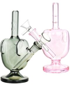 I Salute You Glass Water Pipe - 6.5" / Colors Vary - Headshop.com
