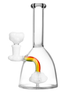 Rainbow Cloud Water Pipe - 7.25" / 14mm F - Headshop.com