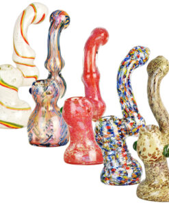 High End Art Glass Bubbler - 7" - 8" / Assorted - 6PC BUNDLE - Headshop.com