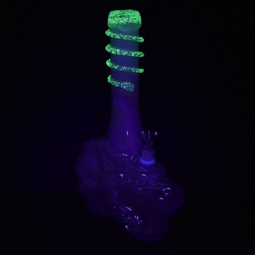 Iridescent Dragon Soft Glass Water Pipe - 14" / 14mm F - Headshop.com