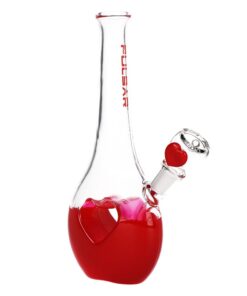 Pulsar Valentines Heart Vase Glass Water Pipe - 8.25" / 14mm F