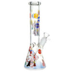 Christmas Themed Glass Water Pipe - 10" / 14mm F / Designs Vary - Headshop.com