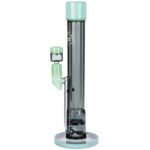 Pulsar Transporter Kicked Straight Tube Glass Water Pipe | 14" | 14mm F