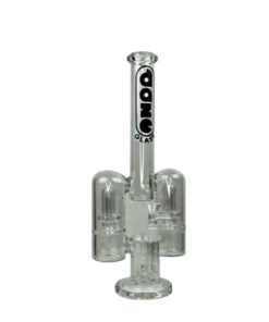 Daze Glass - 14" Rocket Ship Dual Showerhead Perc Glass Water Pipe - Headshop.com