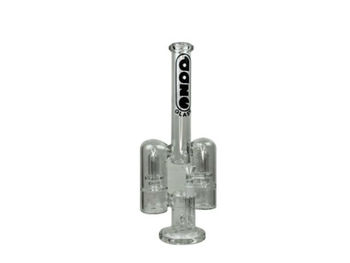 Daze Glass - 14" Rocket Ship Dual Showerhead Perc Glass Water Pipe - Headshop.com