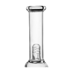 PILOTDIARY 12 Inch Tree Perc Bong Close-up, Clear Glass with Smooth Neck