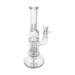 PILOTDIARY 12 Inch Tree Perc Bong with Clear Glass - Front View on White Background