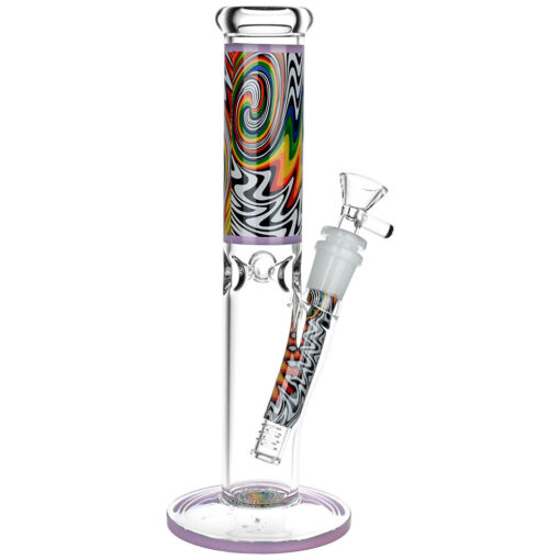 Lofty Visions Straight Tube Glass Water Pipe - 10" / 14mm F / Colors Vary - Headshop.com