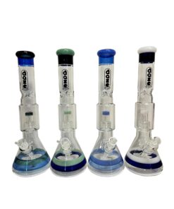 Daze Glass - Approx. 16 Striped Glass Water Pipe - Headshop.com