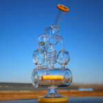 12.5" Recycler Style Inline Perc Water Pipe w/ Spring Body - Headshop.com