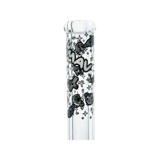 MAV Glass 18" 9mm Beaker Bong with Glow in the Dark Lost in Space Design