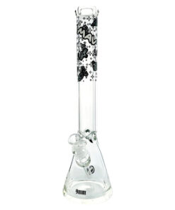 MAV Glass 18" 9mm Classic Beaker Bong with Glow in the Dark Lost in Space Design