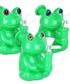 Froggy Glass Water Pipe - 4.25" / 14mm F / Colors Vary - Headshop.com