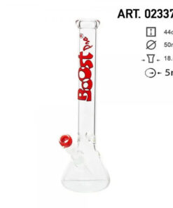 Boost | 17" Red Beaker Base Glass Water Pipe - Headshop.com