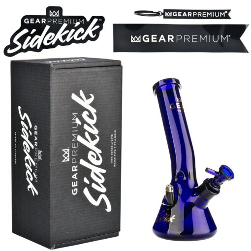 Gear Premium Sidekick Laid Back Glass Beaker Water Pipe | 12" - Headshop.com