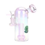 SeshGear Space Dome Showerhead Perc Electroplated Glass Water Pipe - 6.25" / 14mm F / Colors Vary - Headshop.com