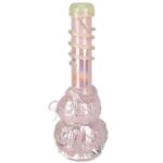 Iridescent Owl Soft Glass Water Pipe - 12" / 14mm F - Headshop.com