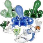 Octopus Reef Glass Water Pipe - 5.75" / Colors Vary - Headshop.com