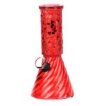 6CT DISPLAY - SeshGear Crystalline Beaker Mini Glass Water Pipe - 6" / Grommet / Assorted Colors - Headshop.com
