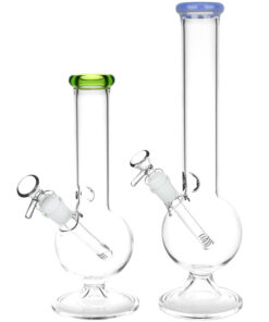 Spherical Splendor Round Bottom Water Pipe | 14mm F |Colors Vary - Headshop.com