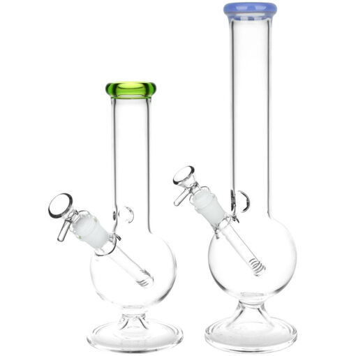Spherical Splendor Round Bottom Water Pipe | 14mm F |Colors Vary - Headshop.com