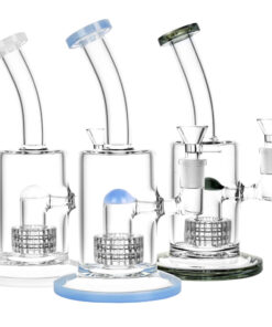 Glacier Matrix Perc Water Pipe - 8.75"/14mm F/Colors Vary - Headshop.com
