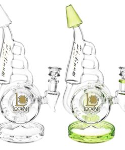 Lookah Glass Horn Recycler Water Pipe | 10.5" | 14mm F - Headshop.com