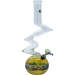 LA Pipes "Switchback" Bubble Base Bong - Headshop.com