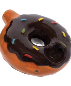 CHOCOLATE DONUT CERAMIC PIPE - WACKY BOWLZ