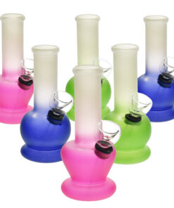 6PC BOX - Brilliant Mini Ombre Water Pipe -5"/Asst Colors - Headshop.com