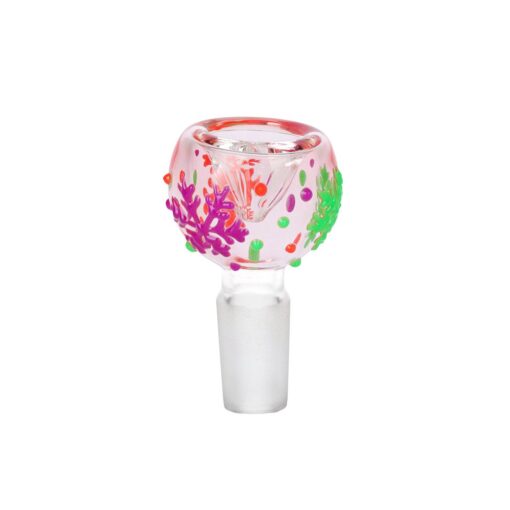 Pulsar Kiss My Lips Glow In Dark Beaker Glass Water Pipe - 9.75" / 14mm F