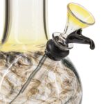 LA Pipes Raked Tiger Stripe Accented Beaker Bong - Headshop.com