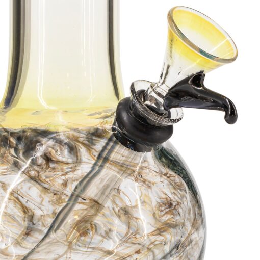 LA Pipes Raked Tiger Stripe Accented Beaker Bong - Headshop.com
