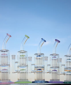10.6" Glass Straight Water Pipe w/ Dual Arm Percolators - Headshop.com