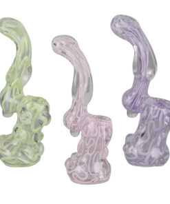 Slime Glass Bubbler - 5.5" / Colors Vary - Headshop.com