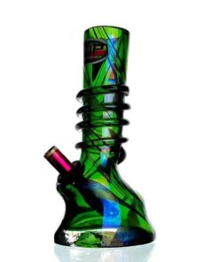 MWP 3G Green Swirl Glass Bong 21cm
