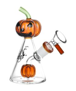 Pulsar Pleasant Pumpkin Pal Glass Water Pipe - 5.25" / 14mm F - Headshop.com