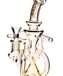 Daze Glass - 9" Fumed Glass Water Pipe Recycler w/ Perc - Headshop.com