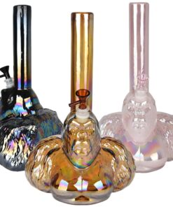 Iridescent Gorilla Soft Glass Water Pipe - 14" - Headshop.com