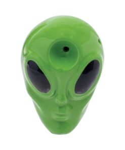 GREEN ALIEN CERAMIC PIPE