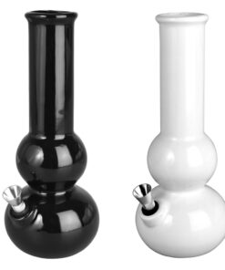 Bauble Vase Ceramic Water Pipe - 8.5" / Colors Vary - Headshop.com