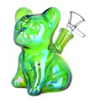 French Bulldog Glass Water Pipe - 4.25" / 14mm F - Headshop.com